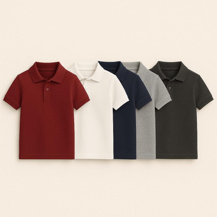 Classic School Short Sleeve Polo Shirt - Image 1